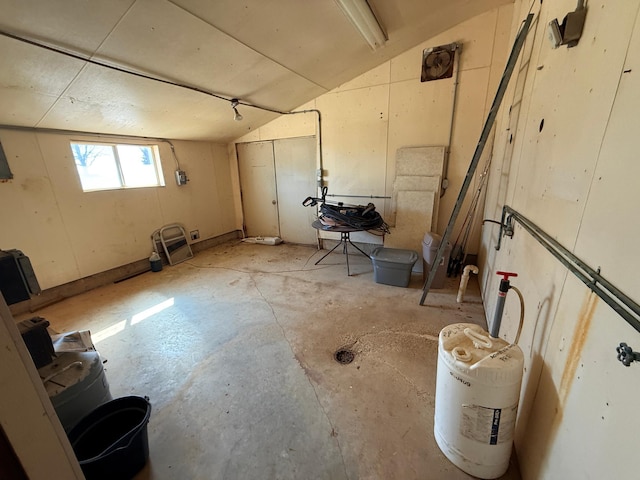 view of basement