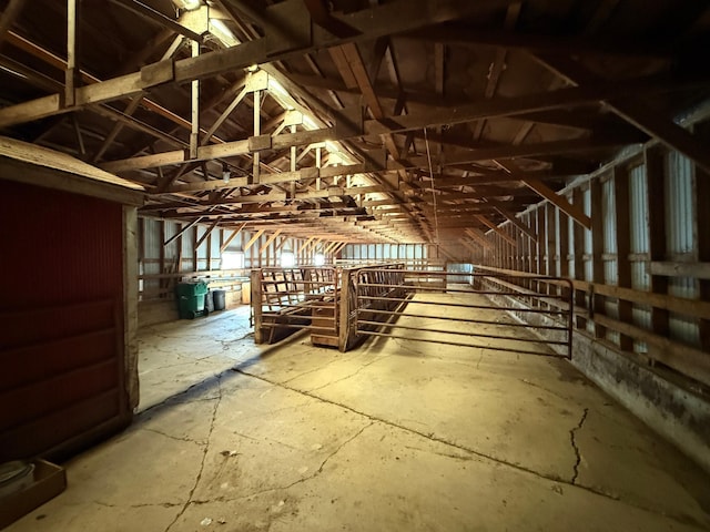 view of horse barn
