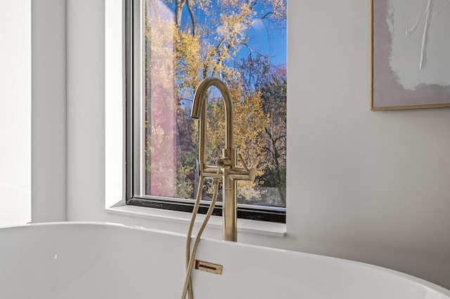 details featuring a soaking tub