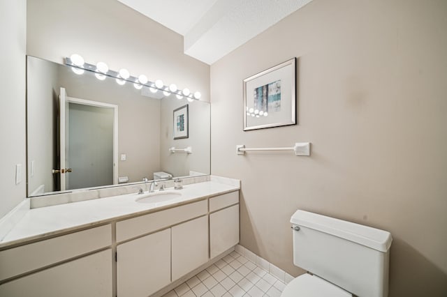 2950 Dean Pkwy Unit 2005, Minneapolis, MN 55416 - half bathroom with toilet, vanity, tile patterned floors, and baseboards