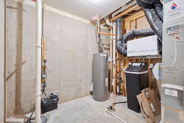 utilities featuring water heater