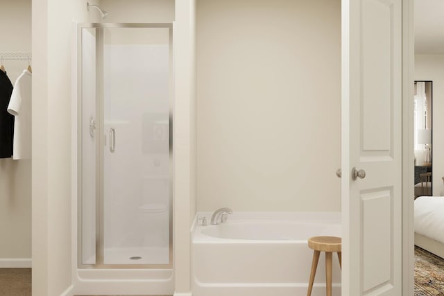 160 Summerfield Dr, Waverly, MN 55390 - full bathroom with a shower stall, ensuite bathroom, and a garden tub