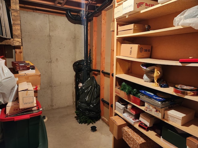 view of storage
