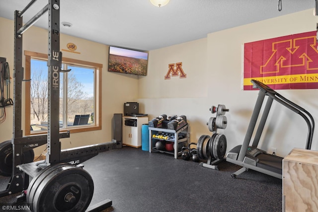 view of exercise area