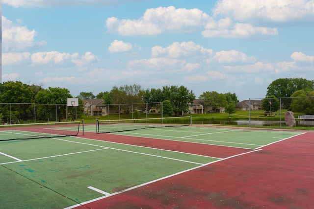 10720 Rockford Rd Unit 215, Plymouth, MN 55442 - view of tennis court with community basketball court