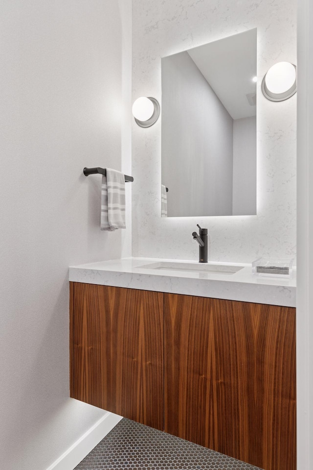 bathroom with vanity