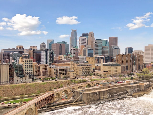 city view featuring a notable bridge
