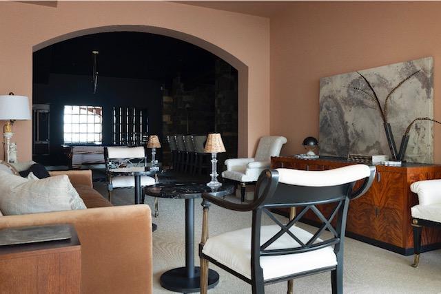 interior space featuring arched walkways