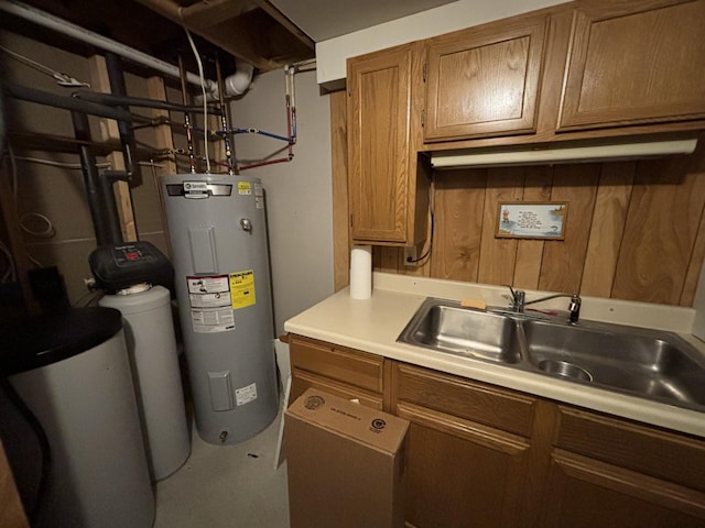 26837 Lake Ethel Rd, Girard Twp, MN 56515 - utilities with water heater and a sink