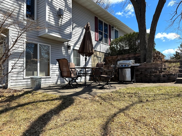26837 Lake Ethel Rd, Girard Twp, MN 56515 - rear view of property with a patio