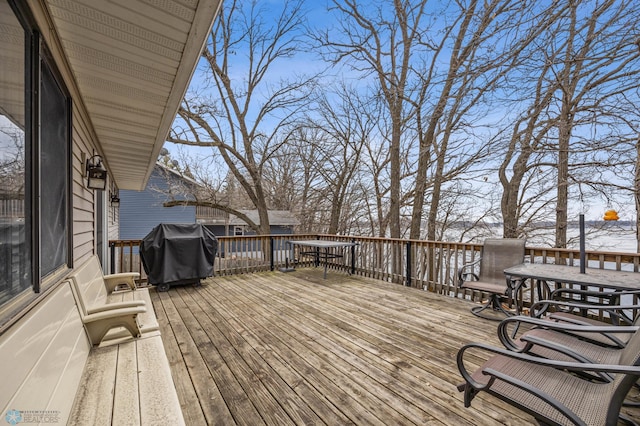 15924 Blackhawk Rd, Lake Park, MN 56554 - deck featuring area for grilling