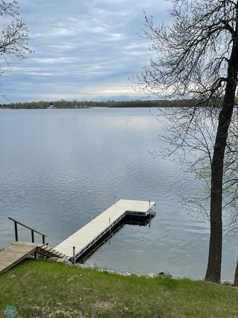 15924 Blackhawk Rd, Lake Park, MN 56554 - dock area featuring a water view