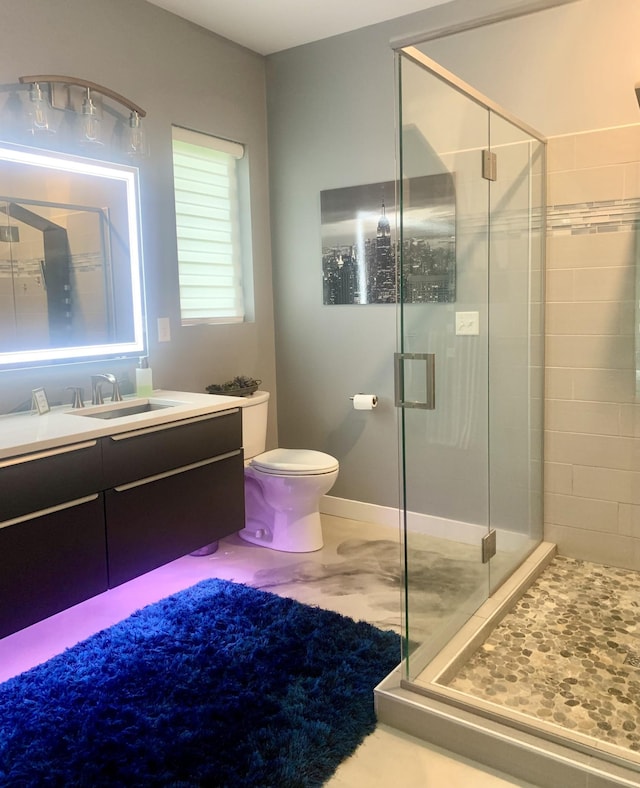 4405 17th Ave NW, Sauk Rapids, MN 56379 - full bath with toilet, a shower stall, and vanity