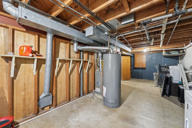 11749 Crooked Lake Blvd NW, Coon Rapids, MN 55433 - unfinished basement featuring water heater