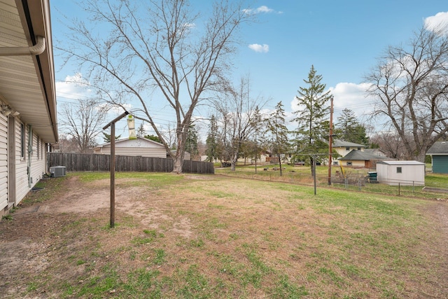 11749 Crooked Lake Blvd NW, Coon Rapids, MN 55433 - view of yard with cooling unit and a fenced backyard
