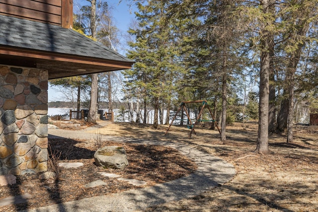 8434 Big Whitefish Narrows, Pine River, MN 56474 - view of yard with a playground