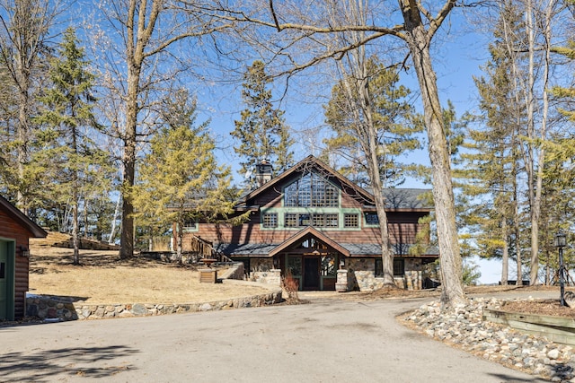 8434 Big Whitefish Narrows, Pine River, MN 56474 - view of front of property with stone siding