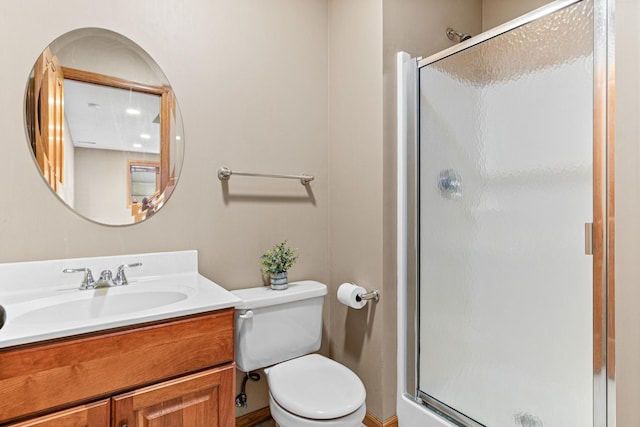 12534 Dover Dr, Apple Valley, MN 55124 - full bathroom with a stall shower and vanity