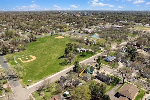 bird's eye view featuring a residential view