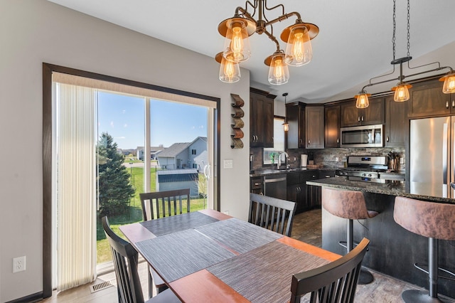 dining room with a wealth of natural light