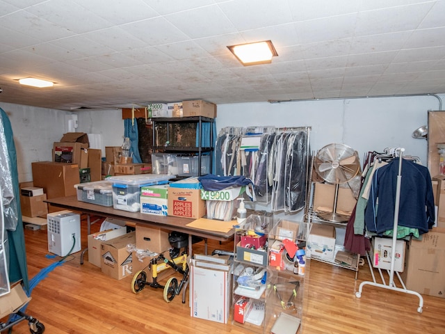 view of storage area