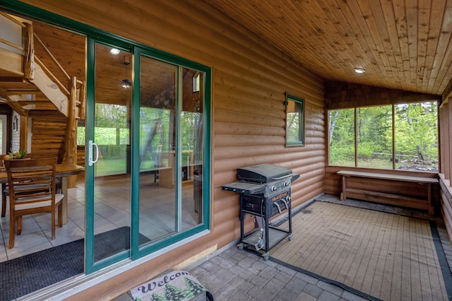 33507 Old 371, Pequot Lakes, MN 56472 - sunroom / solarium with vaulted ceiling