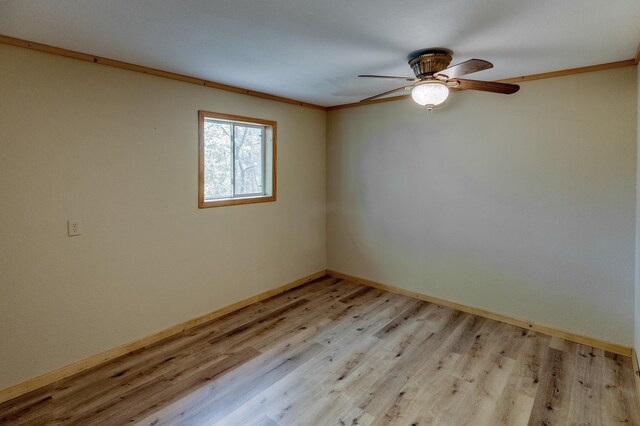 33507 Old 371, Pequot Lakes, MN 56472 - spare room featuring light wood-style floors and a ceiling fan
