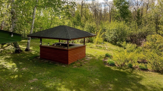 33507 Old 371, Pequot Lakes, MN 56472 - view of green lawn with a gazebo