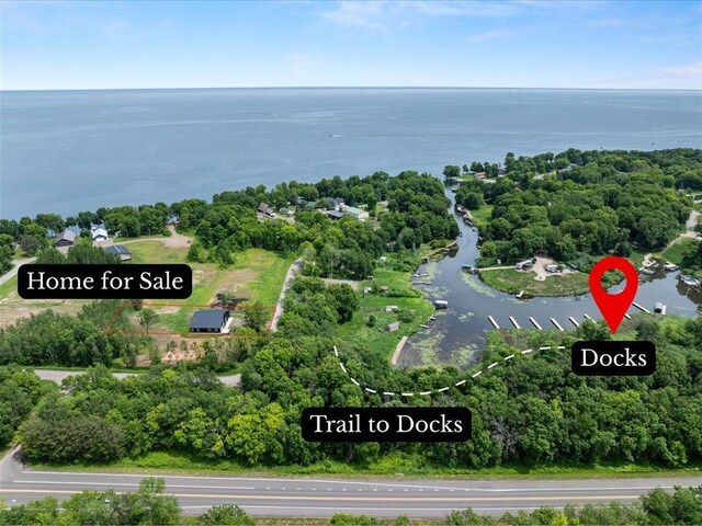 18210 Marina Way, Garrison, MN 56450 - bird's eye view of a large body of water