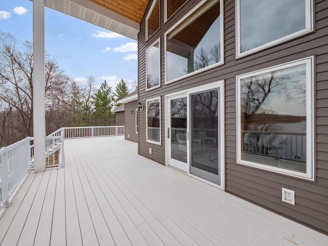 view of deck
