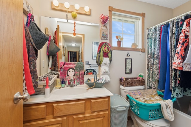 full bathroom with vanity