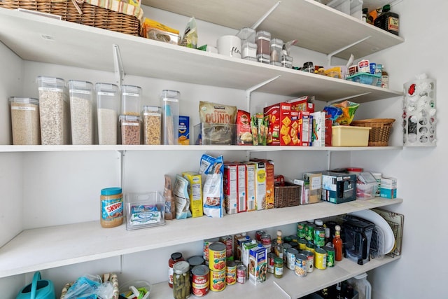 view of pantry
