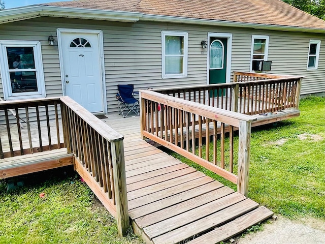 321 2nd Ave, Grand Rapids, MN 55744 - wooden deck featuring a yard