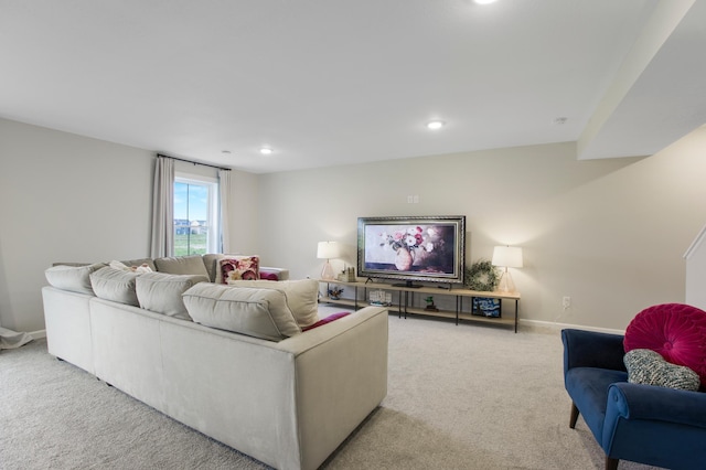 3459 109th Ln NE, Blaine, MN 55449 - carpeted living area featuring recessed lighting and baseboards