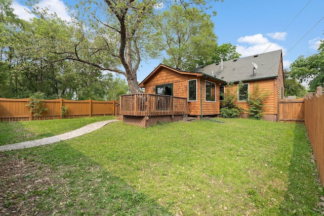 2700 Edgewood Ave S, Saint Louis Park, MN 55426 - rear view of house featuring a deck and roof with shingles