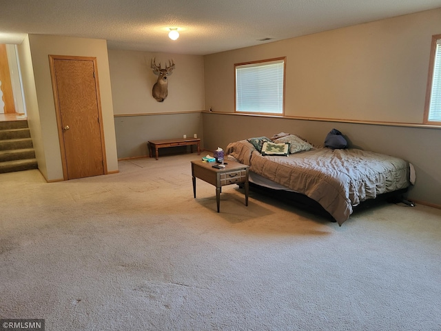 bedroom with carpet floors