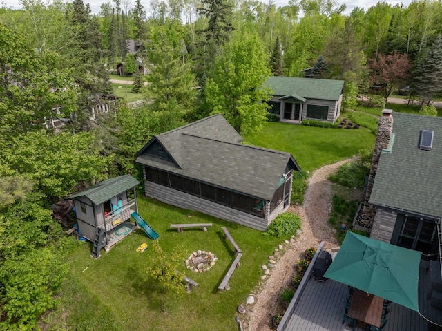 drone / aerial view