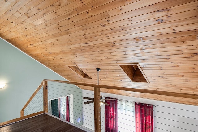 interior details featuring wooden ceiling