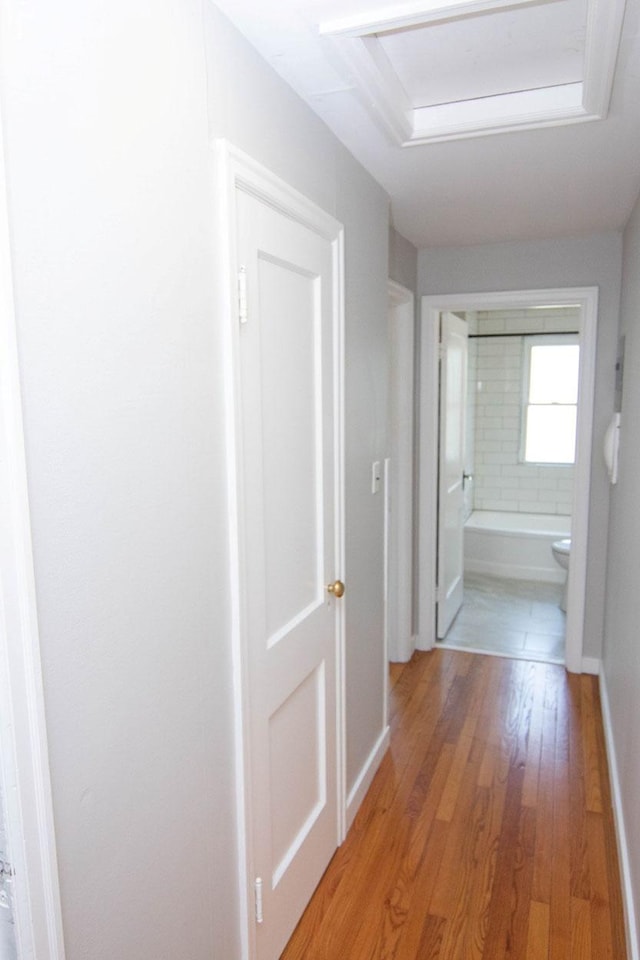 217 Center St, Mankato, MN 56001 - corridor featuring light wood-type flooring and baseboards