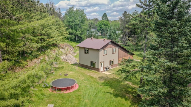 5242 Cusson Loop Rd, Leiding Twp, MN 55771 - aerial view of property and surrounding area with a forest