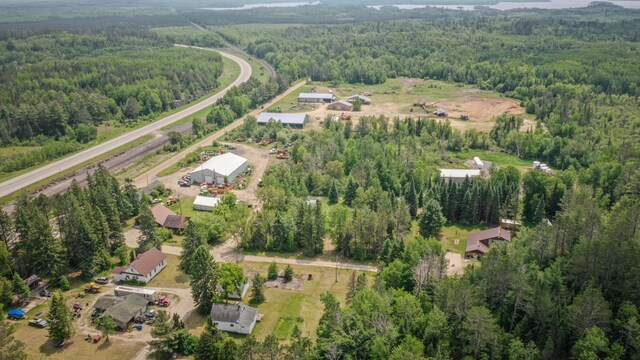 5242 Cusson Loop Rd, Leiding Twp, MN 55771 - aerial overview of property's location with a forest
