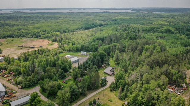 5242 Cusson Loop Rd, Leiding Twp, MN 55771 - aerial view of property's location with a heavily wooded area