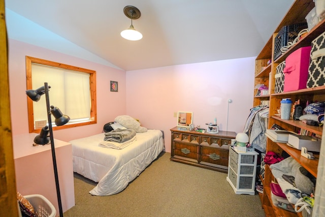 5242 Cusson Loop Rd, Leiding Twp, MN 55771 - carpeted bedroom with vaulted ceiling
