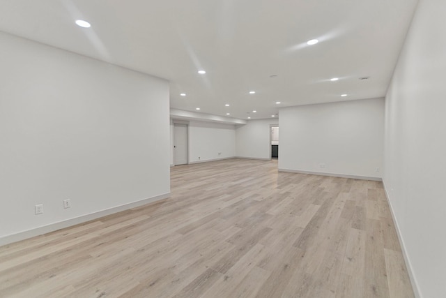 7284 205th St W, Faribault, MN 55021 - finished basement with baseboards, recessed lighting, and light wood-style floors