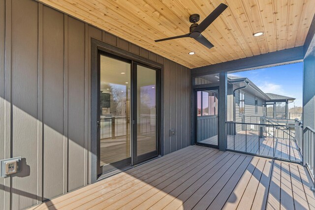 7284 205th St W, Faribault, MN 55021 - deck featuring a ceiling fan