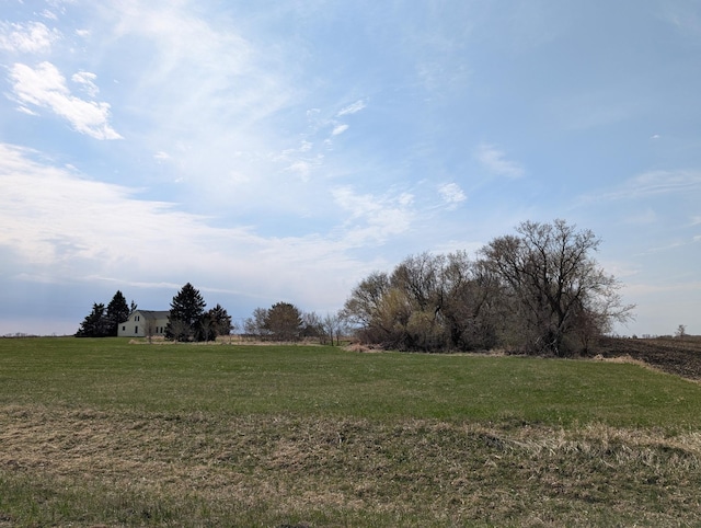 exterior space with a rural view