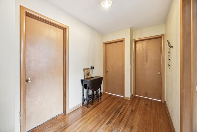 463 Minnesota St S, Stillwater, MN 55003 - hall featuring wood-type flooring and baseboards