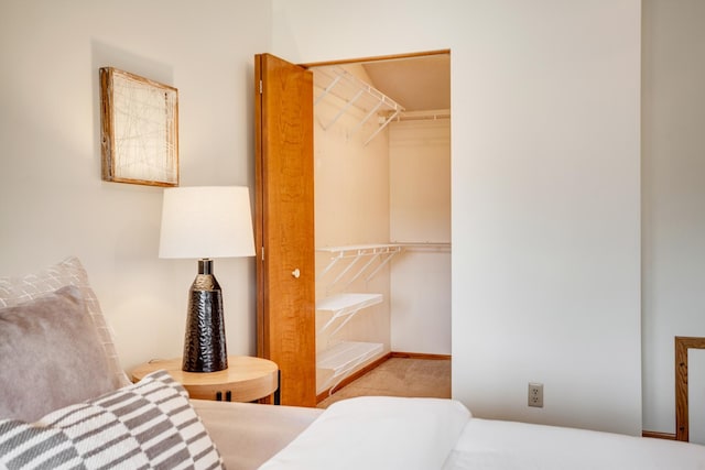 bedroom with a closet