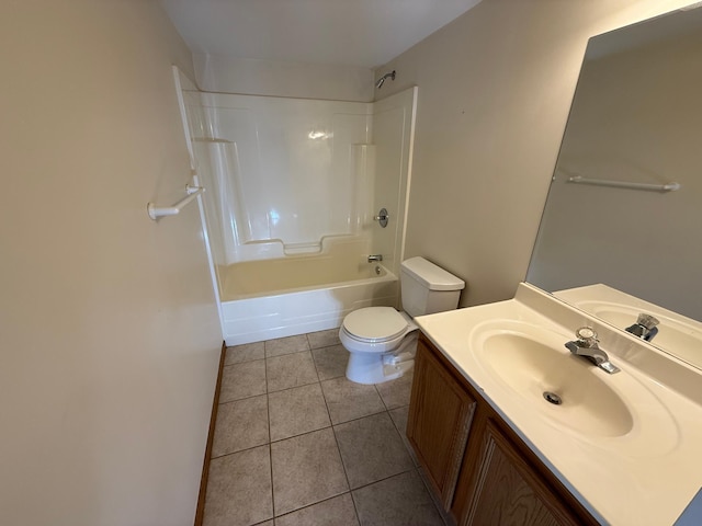 937 Briar Glen Ln, Woodbury, MN 55129 - bathroom with toilet, tile patterned flooring, vanity, and tub / shower combination