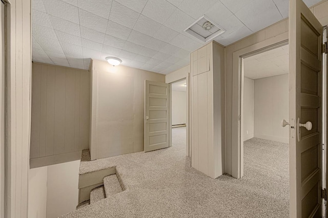 interior space with carpet floors
